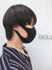 韓国風マッシュウルフ☆ストレートアイロンでサラサラに☆トリートメントオイルでつやつやに(^^)